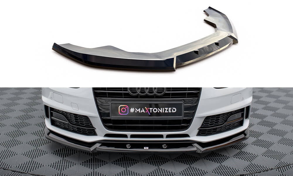 Maxton Design - Front Splitter V.1 Audi A4 Competition B8 (Facelift ...