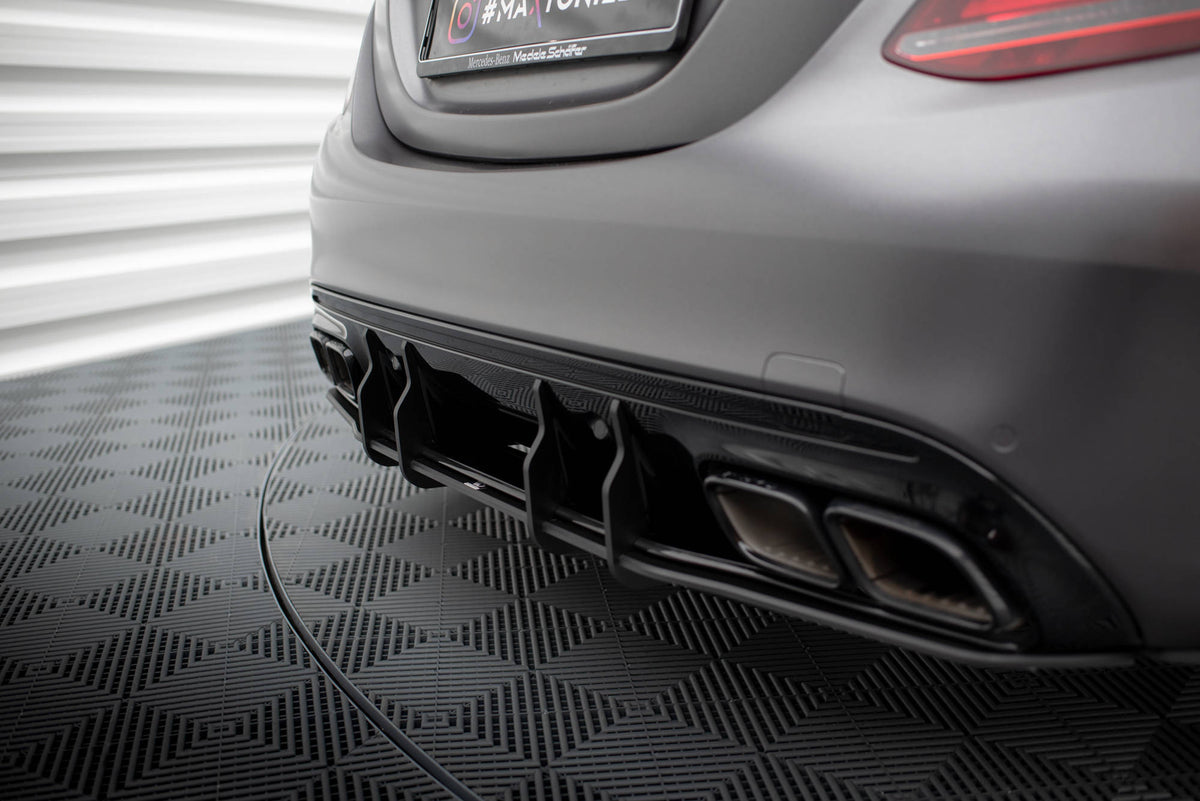 Maxton Design - Street Pro Rear Diffuser Mercedes Benz C63 Amg Sedan 