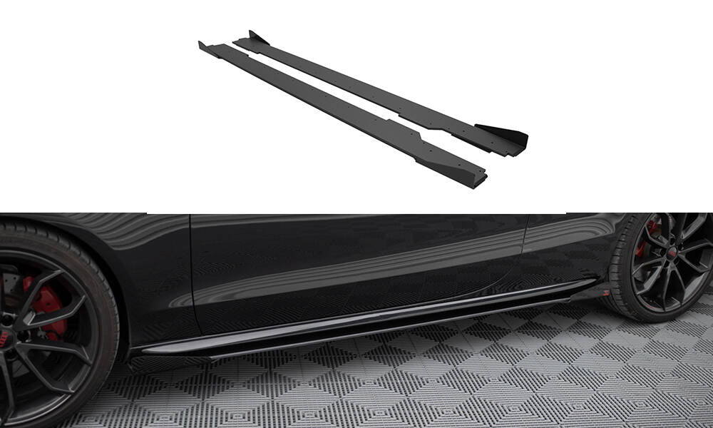 Side Skirts Diffusers Audi A4 B9 Facelift