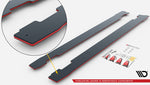 Maxton Design - Street Pro Side Skirts Diffusers BMW Series 1 M-Pack / M135i F40 Side Skirts Diffusers Maxton Design royalty-bespoke.myshopify.com Black-Red Black-Red  