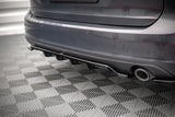 Maxton Design - Central Rear Splitter (With Vertical Bars) V.1 Volvo V90 MK2