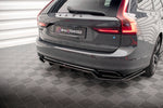 Maxton Design - Central Rear Splitter (With Vertical Bars) Volvo V90 / S90 R-Design MK2