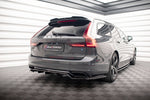 Maxton Design - Central Rear Splitter (With Vertical Bars) Volvo V90 / S90 R-Design MK2