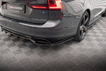 Maxton Design - Central Rear Splitter (With Vertical Bars) Volvo V90 / S90 R-Design MK2