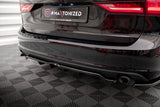 Maxton Design - Central Rear Splitter (With Vertical Bars) V.2 Volvo V90 MK2