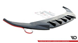 Maxton Design - Central Rear Splitter (With Vertical Bars) V.2 Volvo V90 MK2