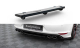 Maxton Design - Central Rear Splitter (with vertical bars) Volkswagen Golf R MK7