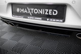 Maxton Design - Central Rear Splitter (with vertical bars) Volkswagen Golf R MK7