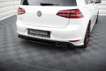 Maxton Design - Central Rear Splitter (with vertical bars) Volkswagen Golf R MK7