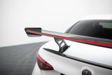 Maxton Design - Carbon Fiber Rear Wing + LED Alfa Romeo Giulia Quadrifoglio