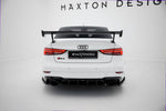 Maxton Design - Carbon Fiber Rear Wing with External Brackets Uprights Audi A3 / A3 S-Line / S3 / RS3 Sedan 8V / 8V (Facelift)