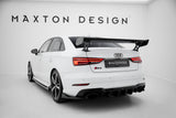 Maxton Design - Carbon Fiber Rear Wing with External Brackets Uprights Audi A3 / A3 S-Line / S3 / RS3 Sedan 8V / 8V (Facelift)