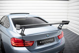 Maxton Design - Carbon Fiber Rear Wing with External Brackets Uprights BMW Series 4 / Series 4 M-Pack Coupe F32