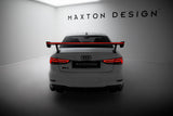 Maxton Design - Carbon Fiber Rear Wing with External Brackets Uprights + LED Audi A3 / A3 S-Line / S3 / RS3 Sedan 8V / 8V (Facelift)