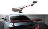 Maxton Design - Carbon Fiber Rear Wing with External Brackets Uprights + LED BMW Series 4 / Series 4 M-Pack Coupe F32