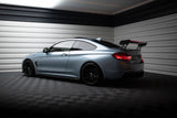 Maxton Design - Carbon Fiber Rear Wing with External Brackets Uprights + LED BMW Series 4 / Series 4 M-Pack Coupe F32