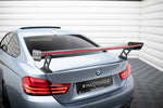 Maxton Design - Carbon Fiber Rear Wing with External Brackets Uprights + LED BMW Series 4 / Series 4 M-Pack Coupe F32