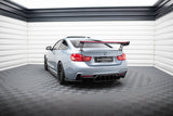 Maxton Design - Carbon Fiber Rear Wing with External Brackets Uprights + LED BMW Series 4 / Series 4 M-Pack Coupe F32