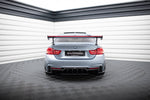 Maxton Design - Carbon Fiber Rear Wing with External Brackets Uprights + LED BMW Series 4 / Series 4 M-Pack Coupe F32