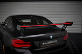 Maxton Design - Carbon Fiber Rear Wing (External Brackets Uprights) + LED BMW M2 F87