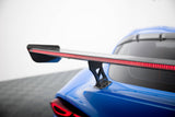 Maxton Design - Carbon Fiber Rear Wing with External Brackets Uprights + LED Toyota Supra MK5