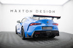 Maxton Design - Carbon Fiber Rear Wing with External Brackets Uprights + LED Toyota Supra MK5