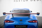 Maxton Design - Carbon Fiber Rear Wing with External Brackets Uprights + LED Toyota Supra MK5