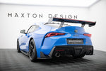 Maxton Design - Carbon Fiber Rear Wing with External Brackets Uprights + LED Toyota Supra MK5