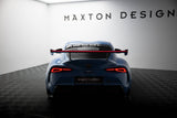 Maxton Design - Carbon Fiber Rear Wing with External Brackets Uprights + LED Toyota Supra MK5