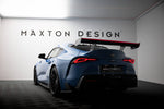 Maxton Design - Carbon Fiber Rear Wing with External Brackets Uprights + LED Toyota Supra MK5