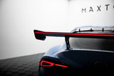 Maxton Design - Carbon Fiber Rear Wing with External Brackets Uprights + LED Toyota Supra MK5