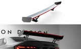 Maxton Design - Carbon Fiber Rear Wing with External Brackets Uprights V.1 + LED Audi A5 / A5 S-Line / S5 / RS5 Coupe F5 / F5 Facelift