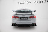 Maxton Design - Carbon Fiber Rear Wing with External Brackets Uprights V.1 + LED Audi A5 / A5 S-Line / S5 / RS5 Coupe F5 / F5 Facelift