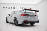 Maxton Design - Carbon Fiber Rear Wing with External Brackets Uprights V.1 + LED Audi A5 / A5 S-Line / S5 / RS5 Coupe F5 / F5 Facelift