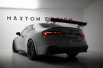 Maxton Design - Carbon Fiber Rear Wing with External Brackets Uprights V.1 + LED Audi A5 / A5 S-Line / S5 / RS5 Coupe F5 / F5 Facelift