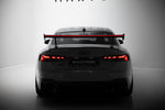 Maxton Design - Carbon Fiber Rear Wing with External Brackets Uprights V.1 + LED Audi A5 / A5 S-Line / S5 / RS5 Coupe F5 / F5 Facelift