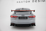 Maxton Design - Carbon Fiber Rear Wing with External Brackets Uprights V.2 + LED Audi A5 / A5 S-Line / S5 / RS5 Coupe F5 / F5 Facelift