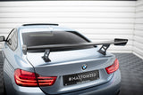 Maxton Design - Carbon Fiber Rear Wing with Internal Brackets Uprights BMW Series 4 / Series 4 M-Pack Coupe F32