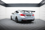 Maxton Design - Carbon Fiber Rear Wing with Internal Brackets Uprights BMW Series 4 / Series 4 M-Pack Coupe F32