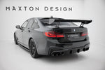 Maxton Design - Carbon Fiber Rear Wing with Internal Brackets Uprights BMW Series 5 / M5 Sedan G30 / F90