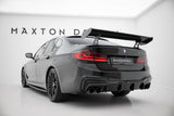 Maxton Design - Carbon Fiber Rear Wing with Internal Brackets Uprights BMW Series 5 / M5 Sedan G30 / F90