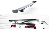 Maxton Design - Carbon Fiber Rear Wing with Internal Brackets Uprights Chevrolet Corvette Stingray / Grand Sport C7