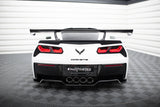 Maxton Design - Carbon Fiber Rear Wing with Internal Brackets Uprights Chevrolet Corvette Stingray / Grand Sport C7