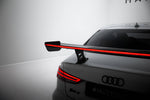 Maxton Design - Carbon Fiber Rear Wing with Internal Brackets Uprights + LED Audi A3 / A3 S-Line / S3 / RS3 Sedan 8V / 8V (Facelift)