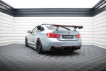 Maxton Design - Carbon Fiber Rear Wing with Internal Brackets Uprights + LED BMW Series 4 / Series 4 M-Pack Coupe F32