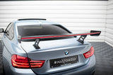 Maxton Design - Carbon Fiber Rear Wing with Internal Brackets Uprights + LED BMW Series 4 / Series 4 M-Pack Coupe F32