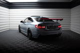 Maxton Design - Carbon Fiber Rear Wing with Internal Brackets Uprights + LED BMW Series 4 / Series 4 M-Pack Coupe F32