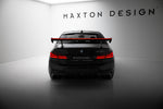 Maxton Design - Carbon Fiber Rear Wing with Internal Brackets Uprights + LED BMW Series 5 / M5 Sedan G30 / F90