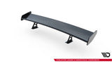 Maxton Design - Carbon Fiber Rear Wing with Internal Brackets Uprights + LED BMW Series 5 / M5 Sedan G30 / F90