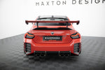 Maxton Design - Carbon Fiber Rear Wing with Internal Brackets Uprights + LED BMW M2 G87